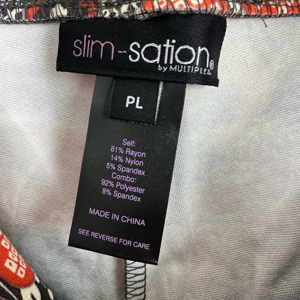SlimSation by Multiples Pull-on Ankle Leggings Size Petite Large - Picture 7 of 8